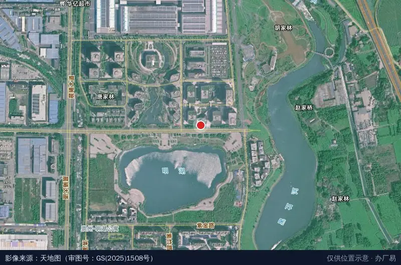 成都崇州大数据国家新型工业示范园(建设中)卫星位置示意图