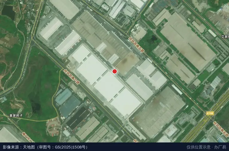 普洛斯龙泉驿南产业园卫星位置示意图