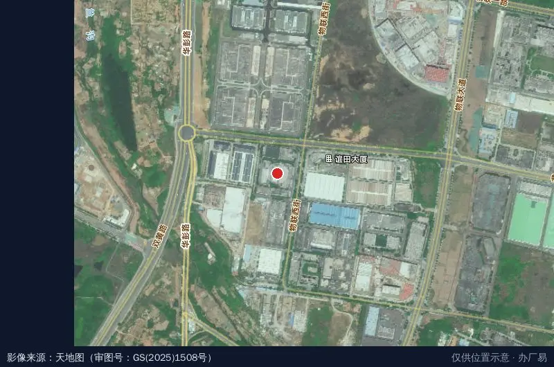 新易盛工业园卫星位置示意图