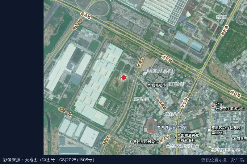 恒跃科技园卫星位置示意图