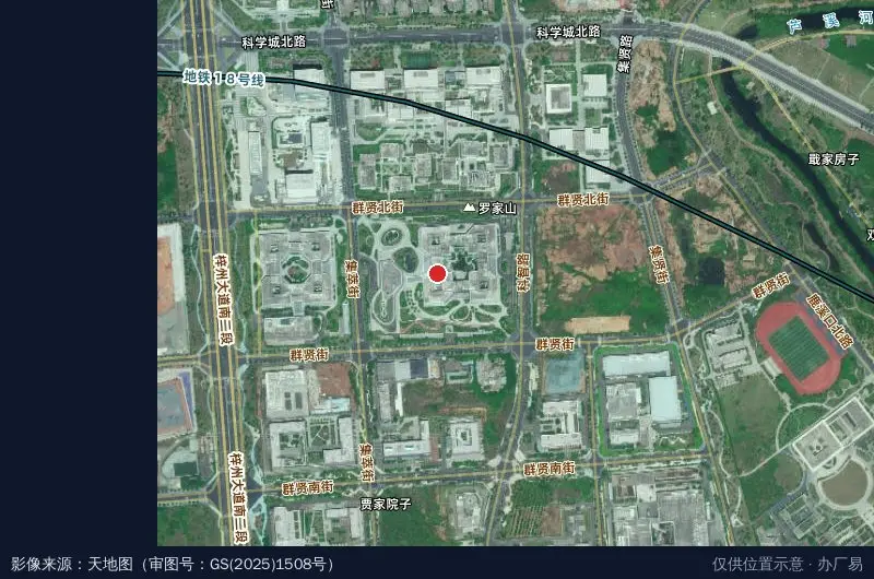 海康威视成都科技园东区卫星位置示意图