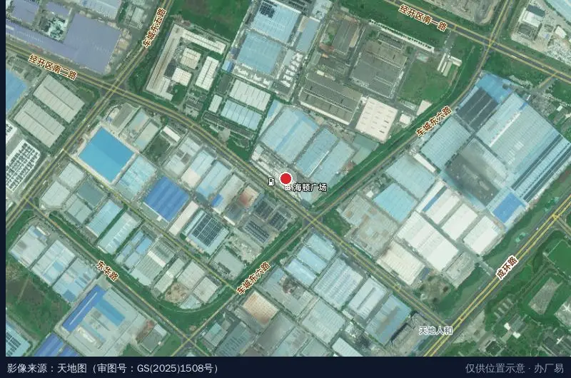 万成众兴科技产业园卫星位置示意图
