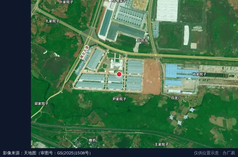 成都环境集团低碳环保科技园卫星位置示意图