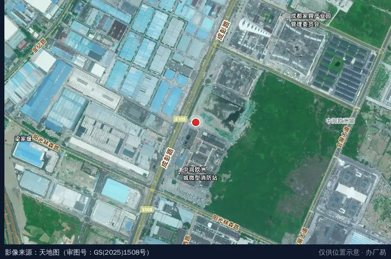 欧洲城物流园卫星位置示意图