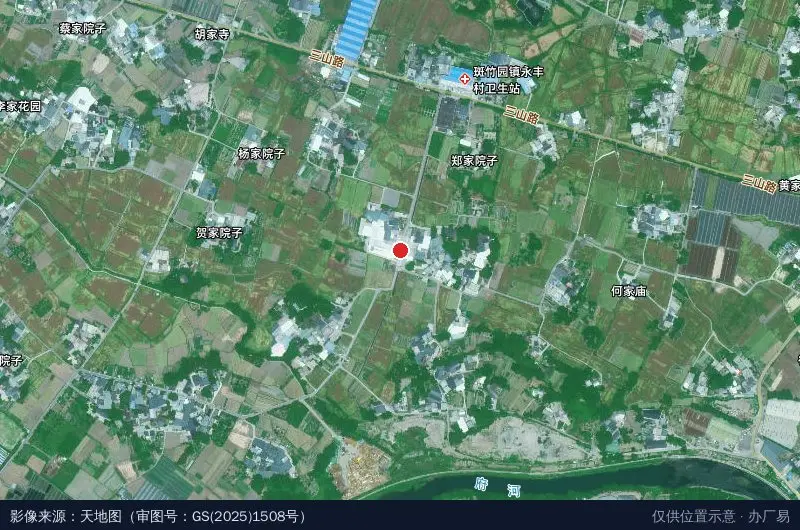 京东物流成都斑竹园集配卫星位置示意图