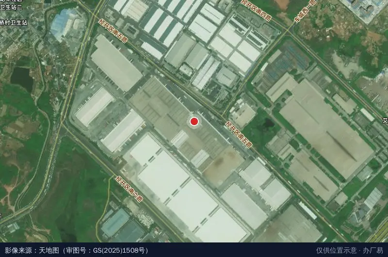 京东物流成都转运中心卫星位置示意图