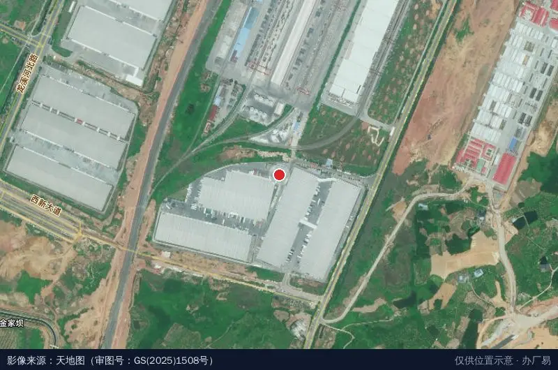 东百集团成都新津物流中心卫星位置示意图