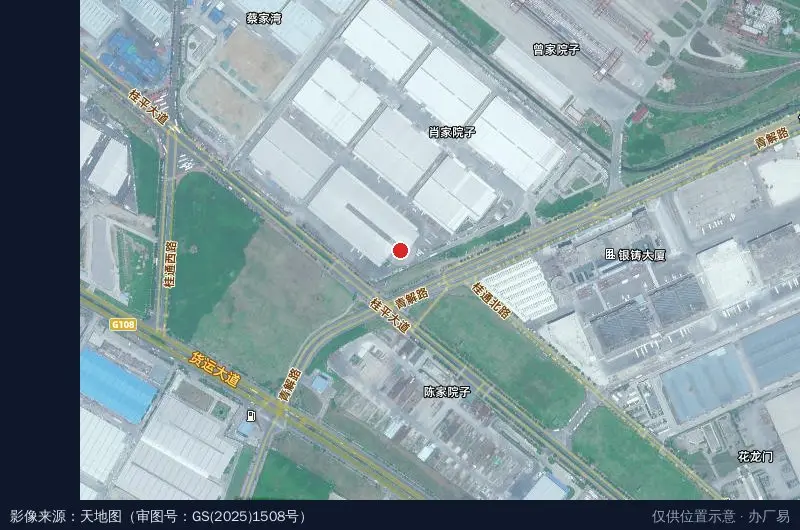 力展物流(青白江运营中心)卫星位置示意图