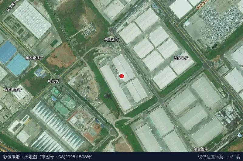 万纬成都龙泉物流园卫星位置示意图