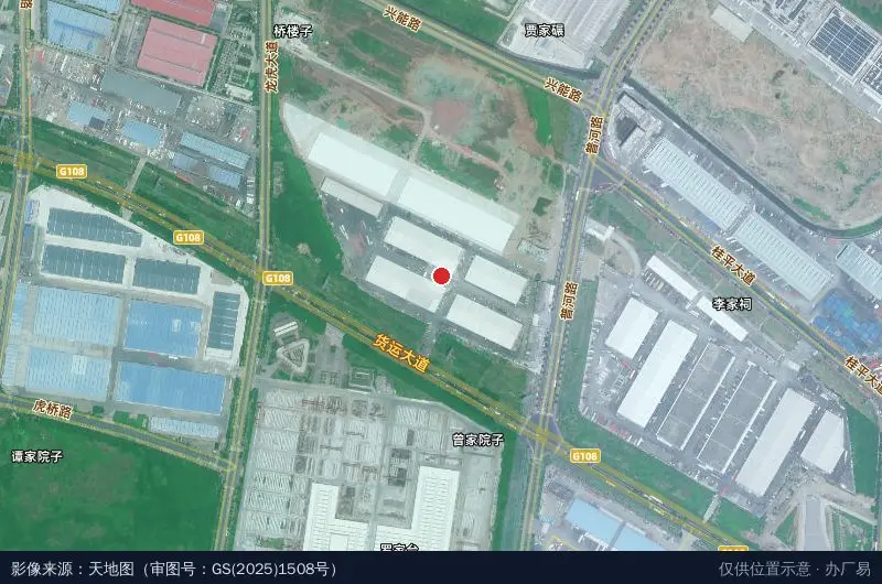 成都传化智慧物流港A区卫星位置示意图