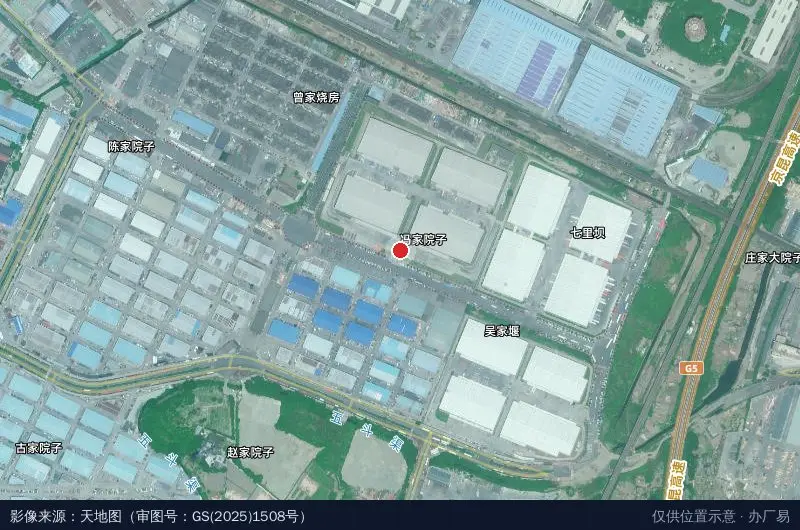 成都瀚溥物流园(装修中)卫星位置示意图