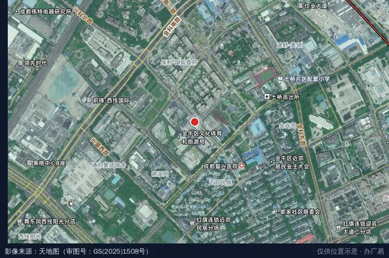 航空航天产业园卫星位置示意图