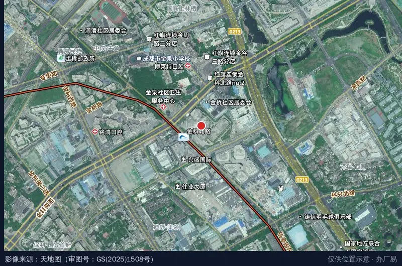 金石科创产业园3号楼A座卫星位置示意图