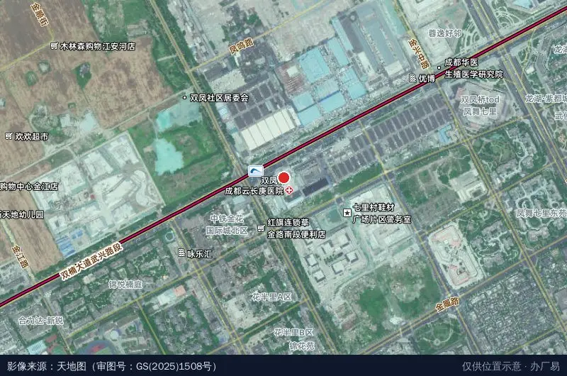 嘉越产业园卫星位置示意图