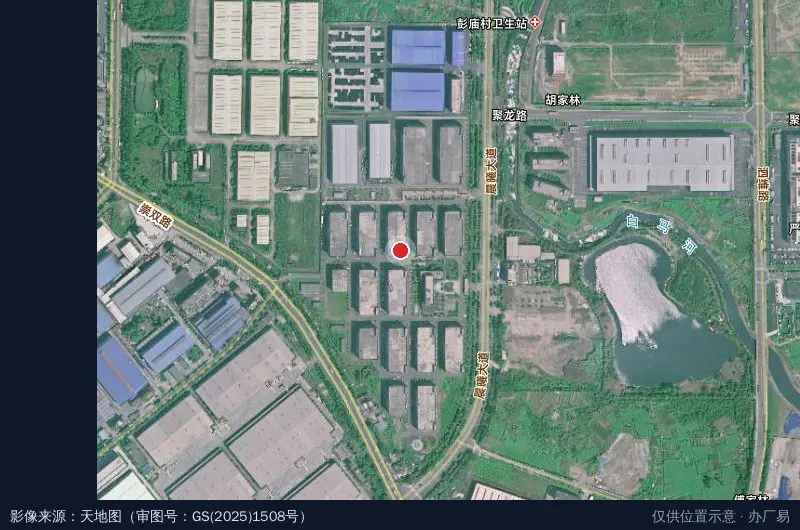 崇州电子信息配套产业园卫星位置示意图