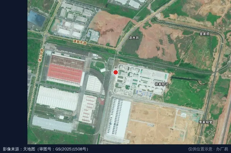 四川发展先进装备制造产业园卫星位置示意图