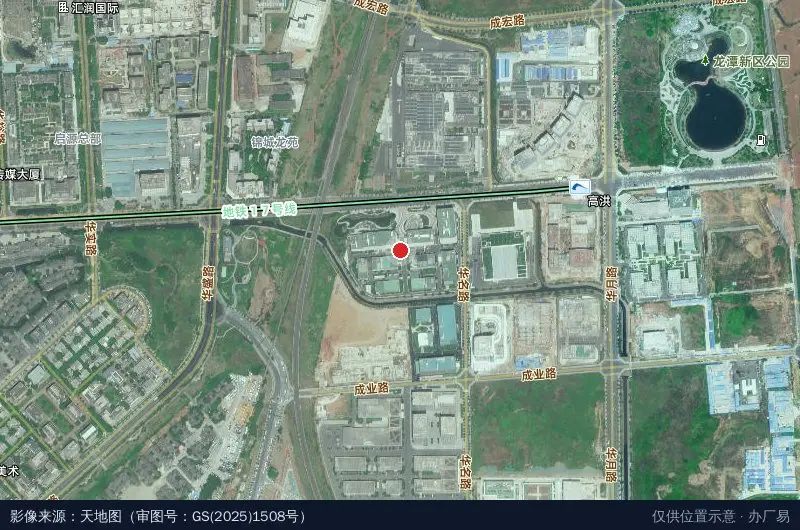联东U谷·成都新经济园卫星位置示意图