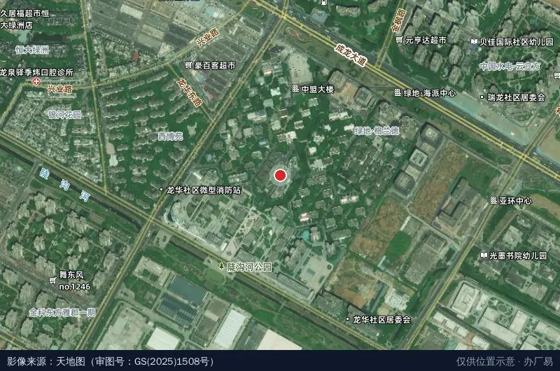 经开区总部经济港卫星位置示意图