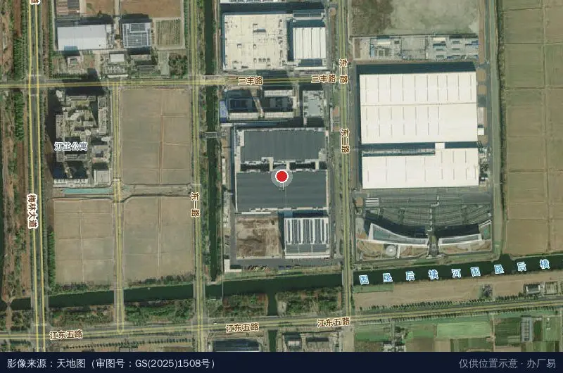 顾家家居杭州前进工业园(南区)卫星位置示意图