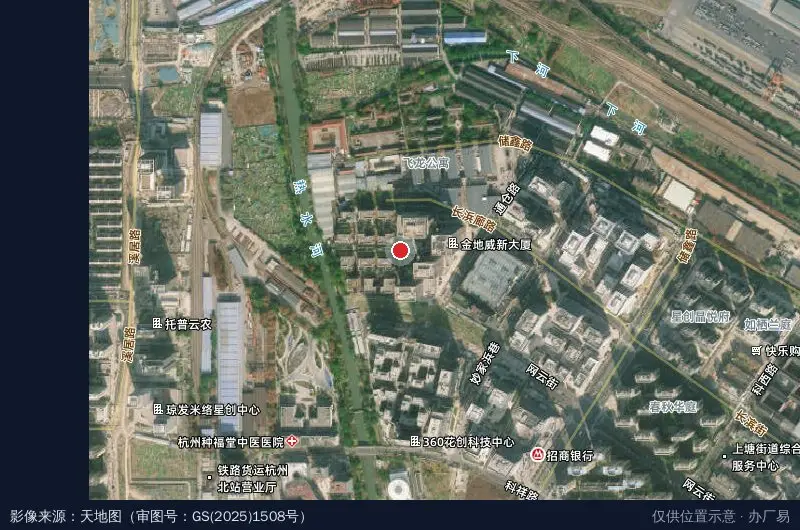 金地威新科技园卫星位置示意图