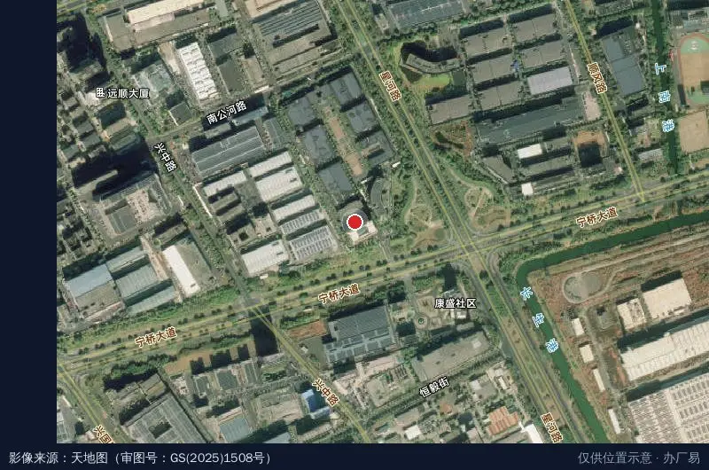 汉信科技园8幢卫星位置示意图