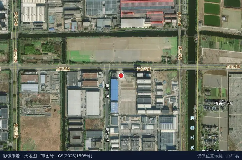 万选预制菜科技产业园卫星位置示意图