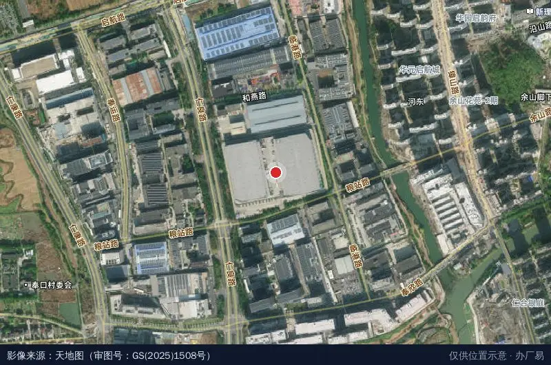 安博杭州仁和物流中心卫星位置示意图