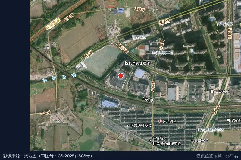 小洋坝农产品冷链物流园卫星位置示意图