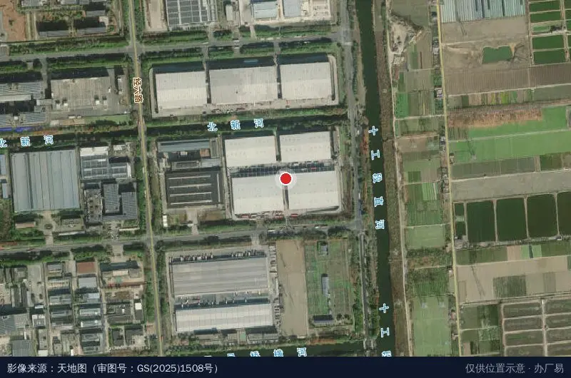 万科物流园卫星位置示意图