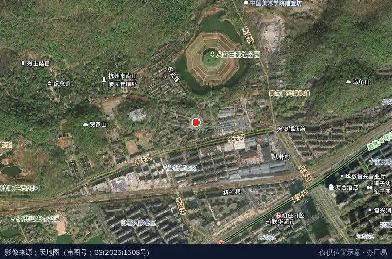 山南创投项目产业(科创)园卫星位置示意图