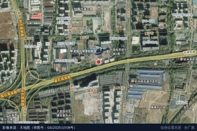 数创直播产业园卫星位置示意图