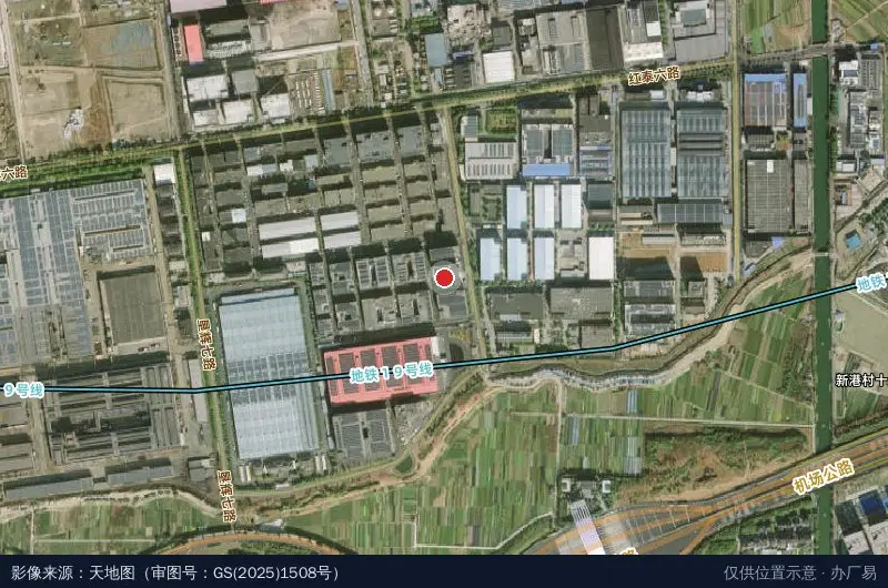 杭州中泽(空港)智造产业园卫星位置示意图
