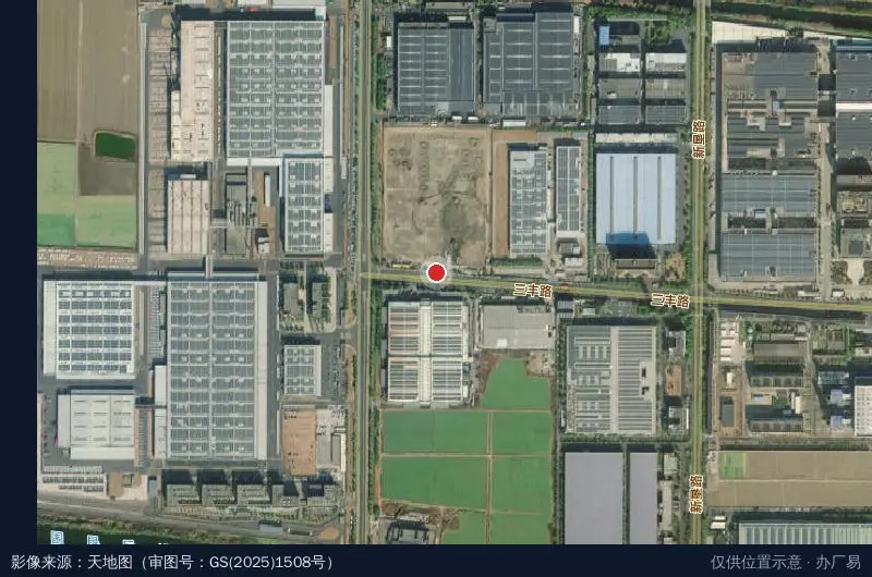 浙江锦泰车联汽车产业园卫星位置示意图