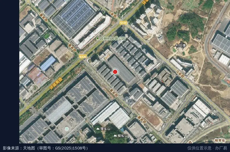 杭州联亚智造产业园卫星位置示意图