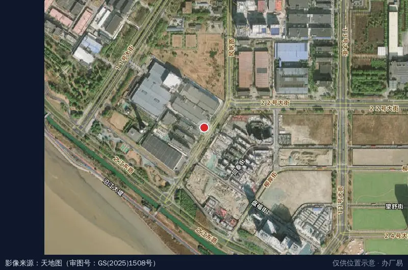 杭州立智产业园卫星位置示意图