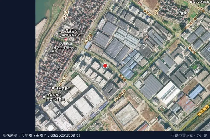 桐庐经济开发区3080电子器械产业园卫星位置示意图