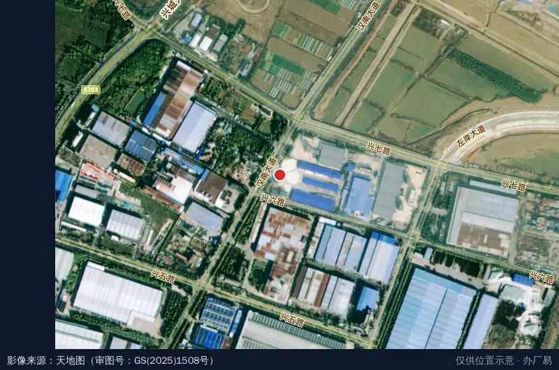 鸣杨工业园卫星位置示意图