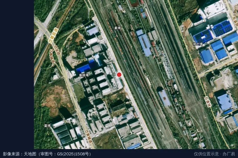 嘉鸿工业园卫星位置示意图