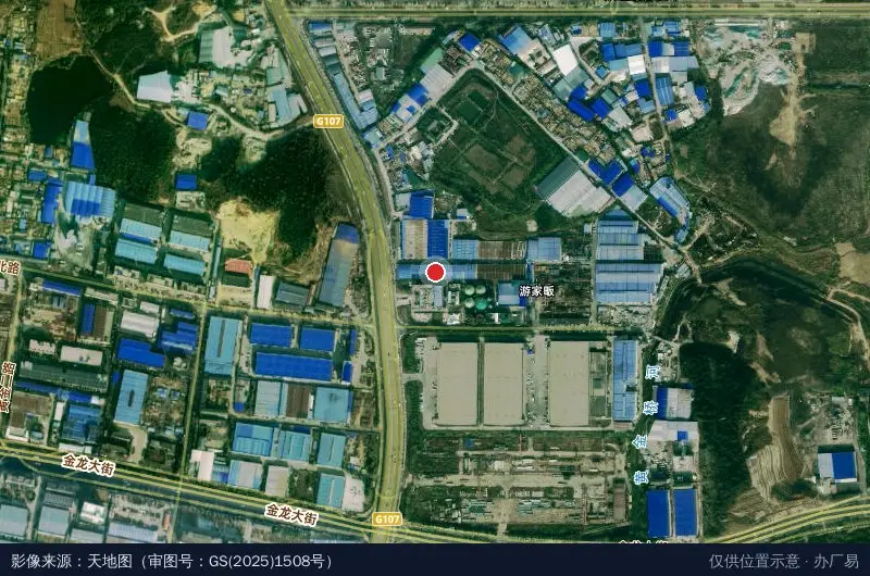 龙添亿工业园卫星位置示意图