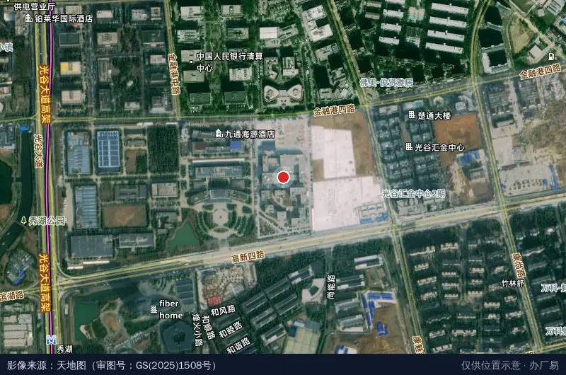 中原数智园卫星位置示意图