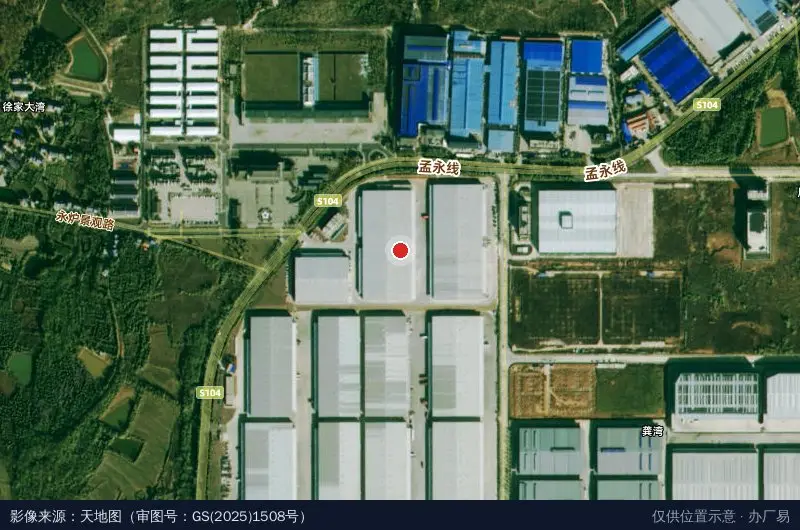 京东智能武汉蔡甸二期卫星位置示意图