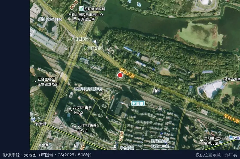 琴台科技创新园卫星位置示意图