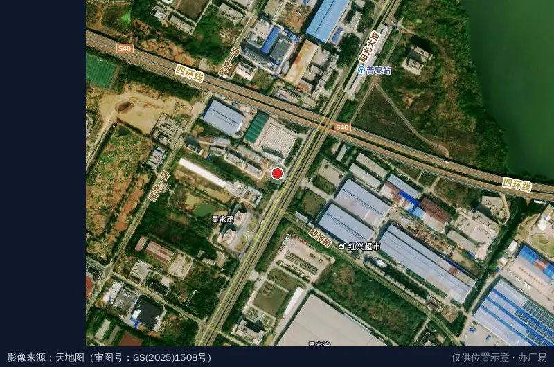 珍奥科技产业园卫星位置示意图
