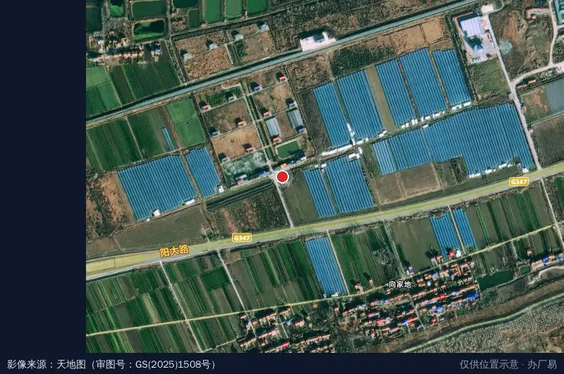 武汉朴甜农业科技园卫星位置示意图