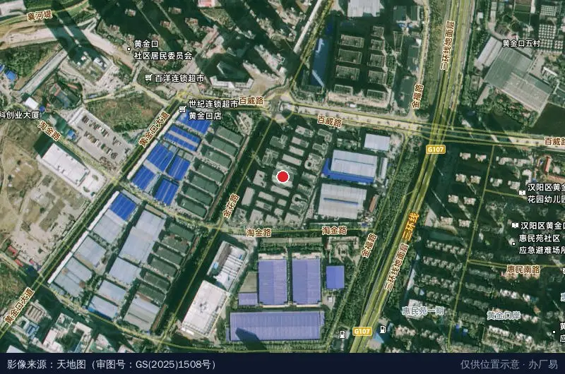 联东U谷·汉阳科技总部港卫星位置示意图