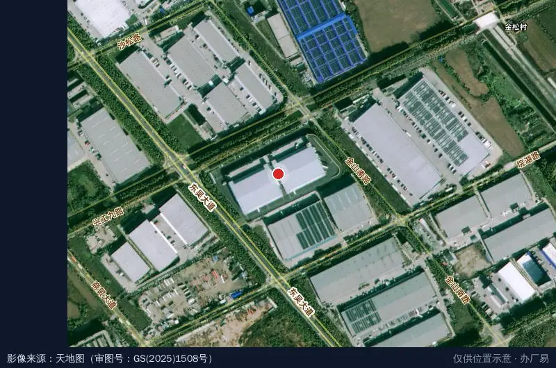 易商佳景物流园卫星位置示意图