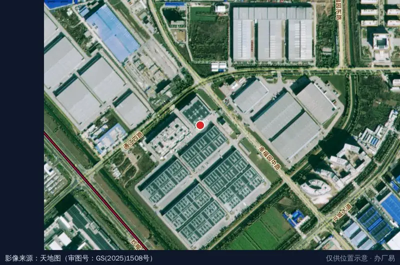 盒马物流园区3号库卫星位置示意图