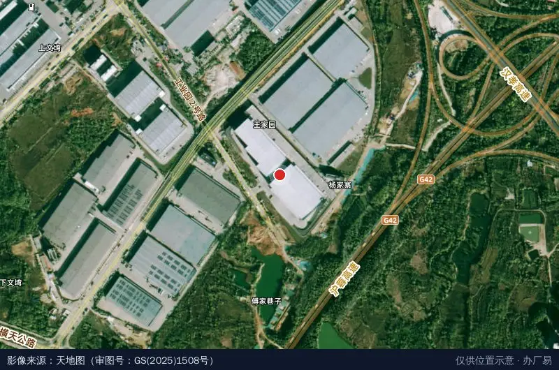 新宜中国黄陂空港物流园卫星位置示意图