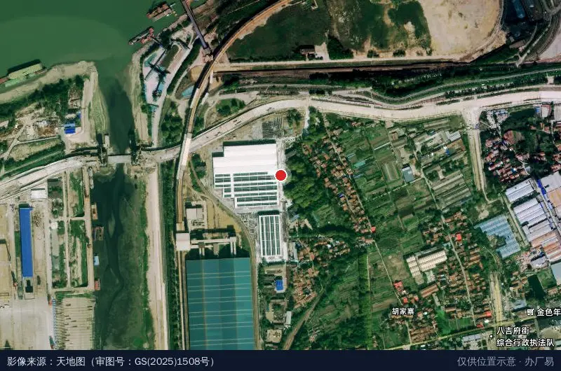武钢物流临港产业园D1库卫星位置示意图