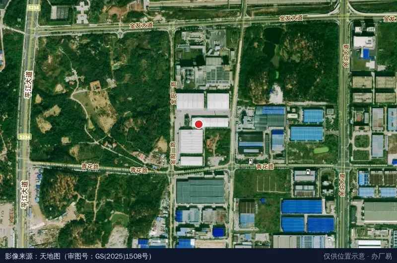 湖北中远海运物流园卫星位置示意图